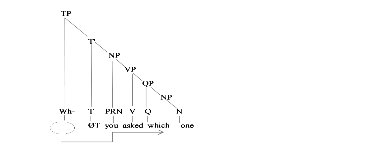 Figure 5. Pied-Pipe Wh-Movement Example