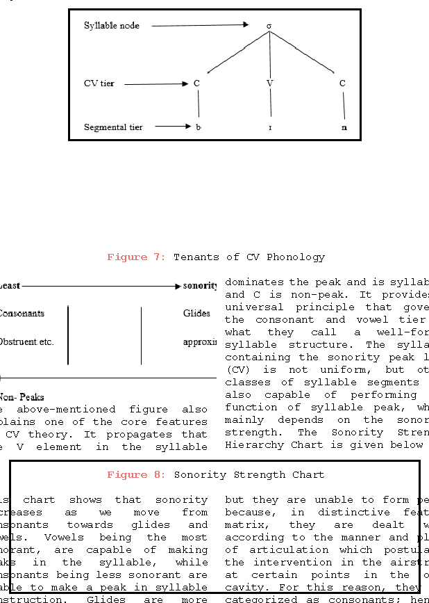 Figure 7: Tenants of CV Phonology