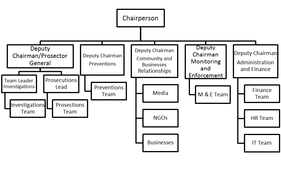 Figure 3. Proposed Organizational Structure of NAB