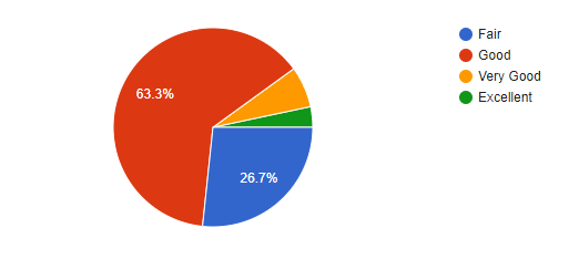 Graph 3: Self-reported English language proficiency
