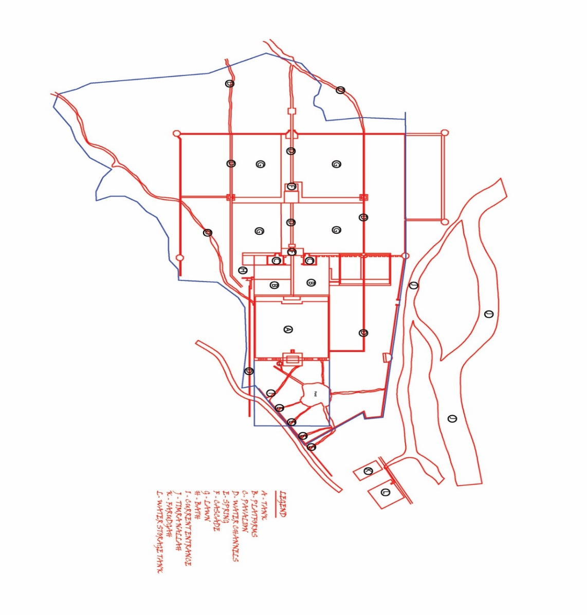 Figure 2: Plan of Wah Garden