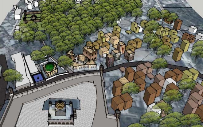 Figure 26: Another 3D view of the proposed master plan of the central historic zoneConclusions