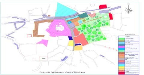 Figure 23: Proposed Master Plan of Central Historic Zone of Hassanabdal Town.