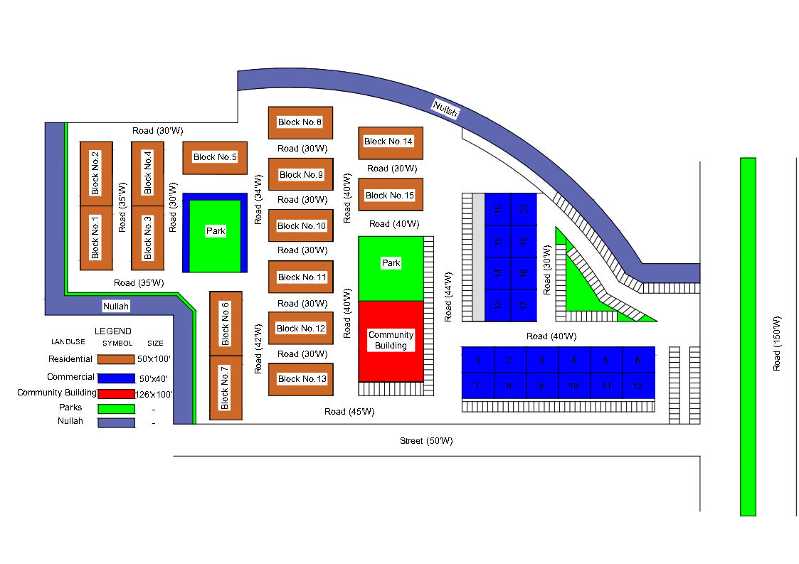 Figure 24. Proposed Re-development Plan of France Colony, Sector F-7/4, Islamabad